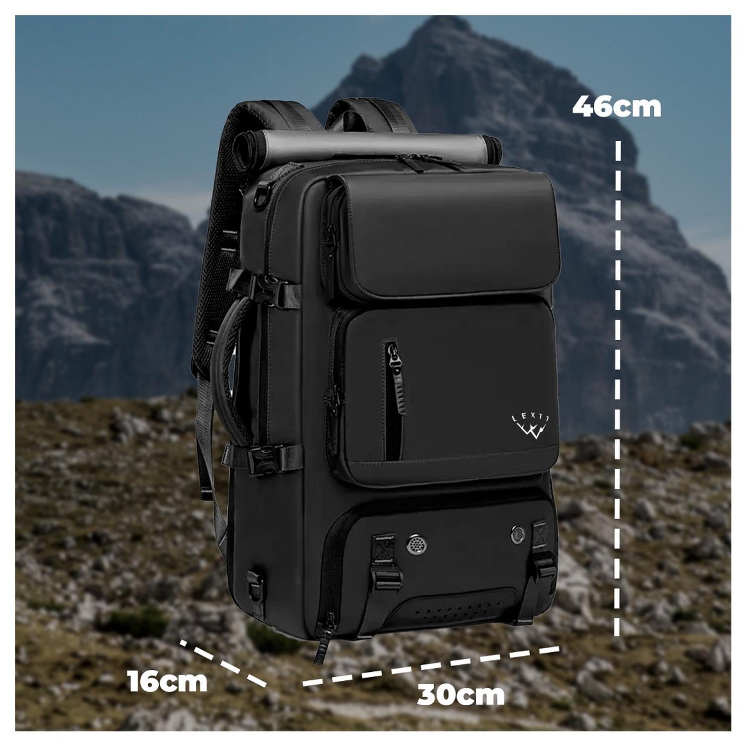 MOCHILA MULTIFUNCIONAL VIAJERA IMPERMEABLE PUERTO USB DISEÑO EXPANDIBLE - 6