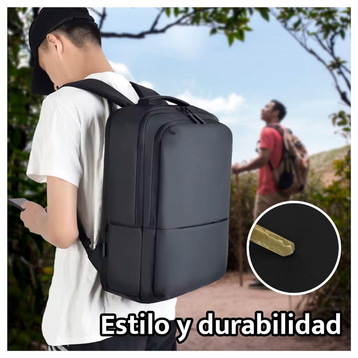 MOCHILA EJECUTIVA HOMBRE MUJER ANTIRROBO IMPERMEABLE CON PUERTO USB - 2