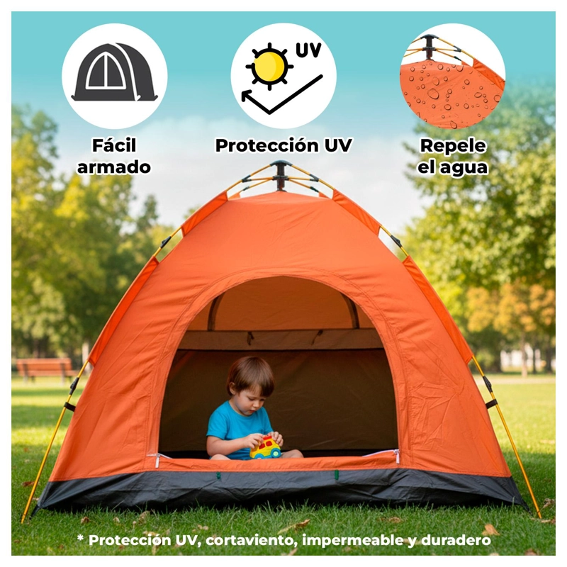 CARPA 2 METROS PARA CAMPING IMPERMEABLE UV CAMPING Y RESISTENTE - 2