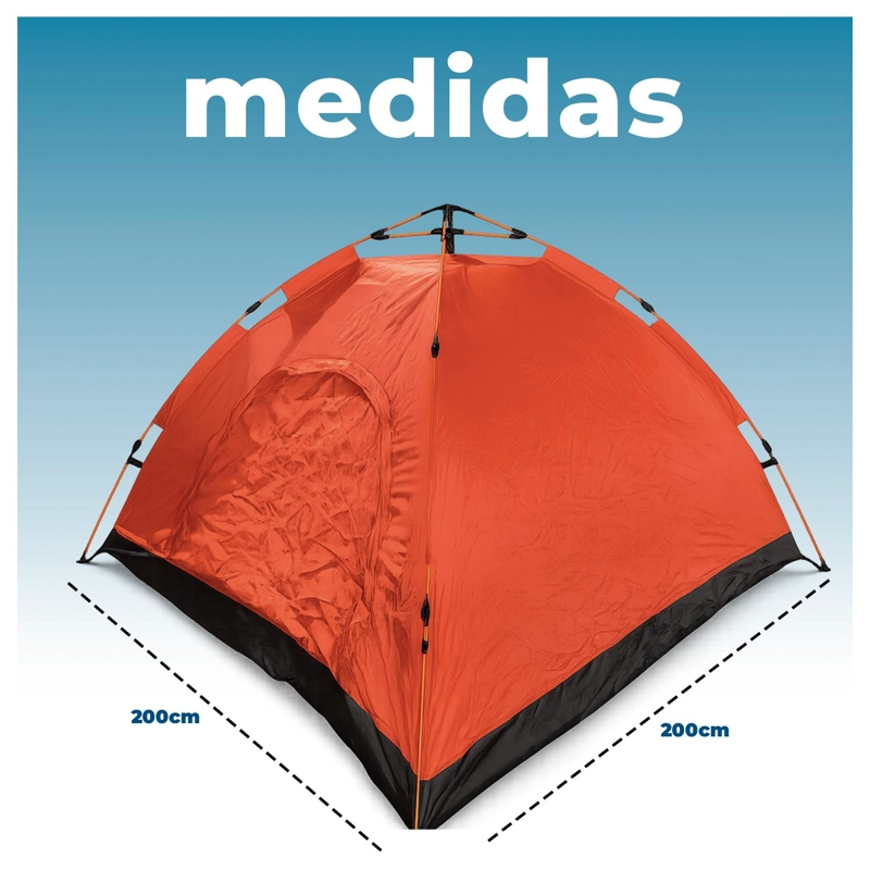 CARPA CAMPING 4 PERSONAS IMPERMEABLE UV Y FACIL ARMADO - 5