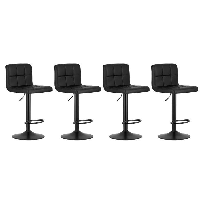 PACK 4 SILLA DE BAR CON BASE MATE Y ALTURA REGULABLE DISEÑO MODERNO - 1