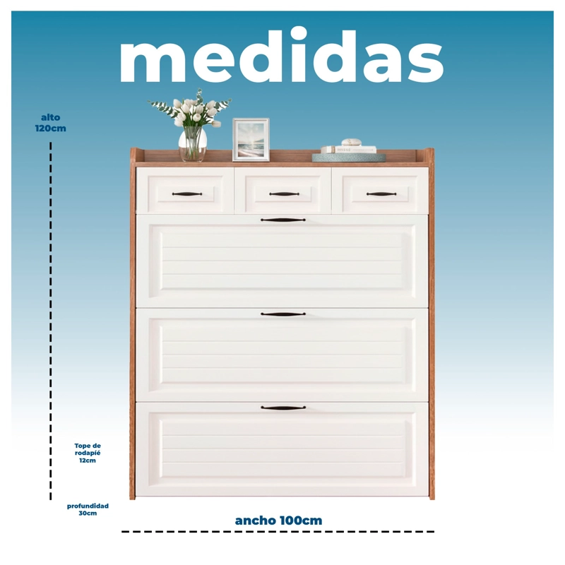 MUEBLE ZAPATERO ORGANIZADOR DE ALTA CALIDAD XXL PARA 25 PARES - 6