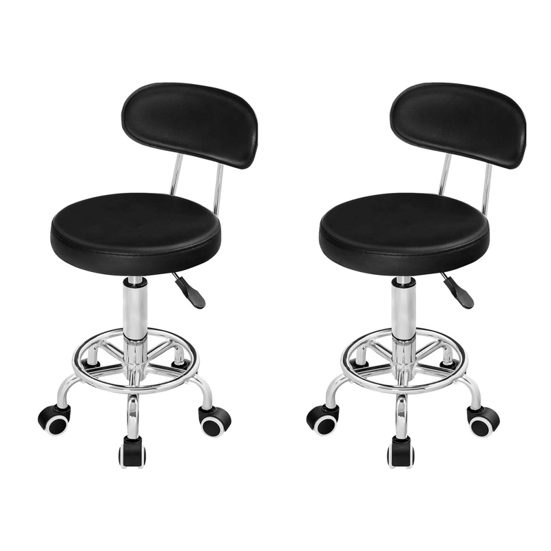 PACK 2 SILLA GIRATORIA MULTIUSO CON RUEDAS AJUSTABLE ERGONOMICA Y ESTE TICA - 1