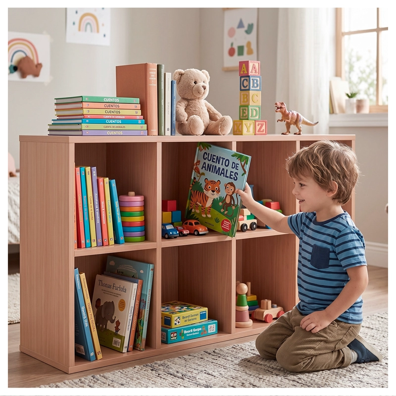 ESTANTE BIBLIOTECA ORGANIZADOR MULTIFUNCIONAL 120X30X64 - 6