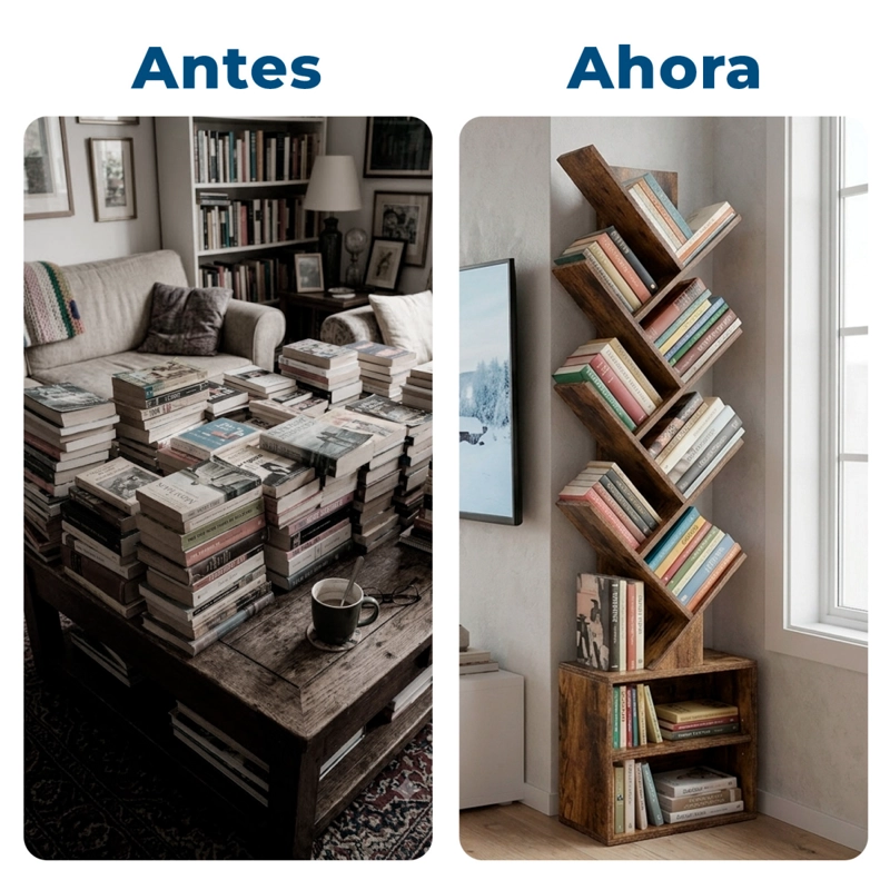 ESTANTE MUEBLE BIBLIOTECA ORGANIZADOR PARA LIBROS 6 NIVELES - 7
