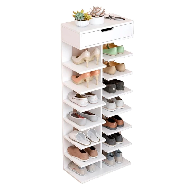 ZAPATERO VERTICAL MUEBLE ORGANIZADOR PARA HOGAR MADERA - 1