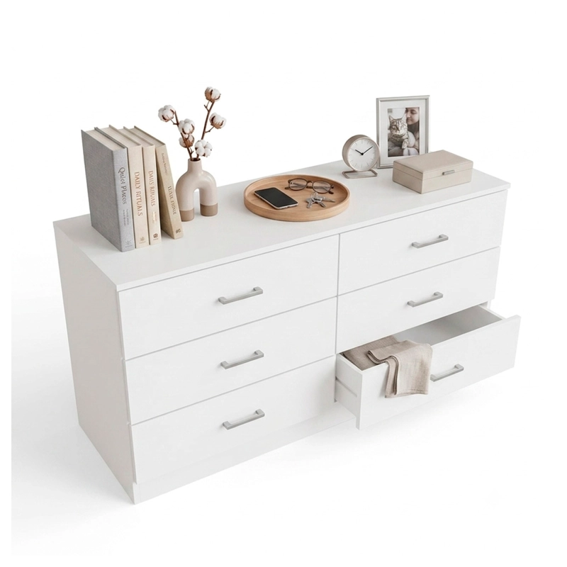 COMODA 6 CAJONES CAJONERA MUEBLE ORGANIZADOR DORMITORIO - 1