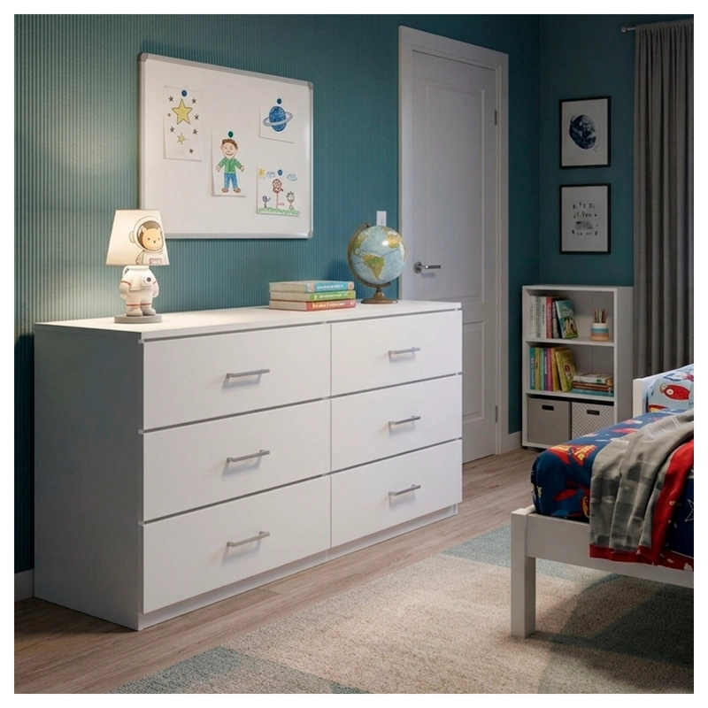 COMODA 6 CAJONES CAJONERA MUEBLE ORGANIZADOR DORMITORIO - 5
