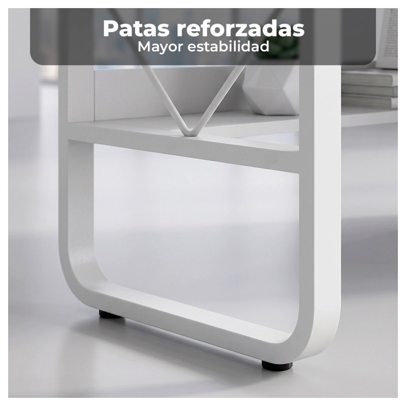 ESCRITORIO 100CM HOME OFFICE CON CAJONES PUERTA Y GABINETE - 2