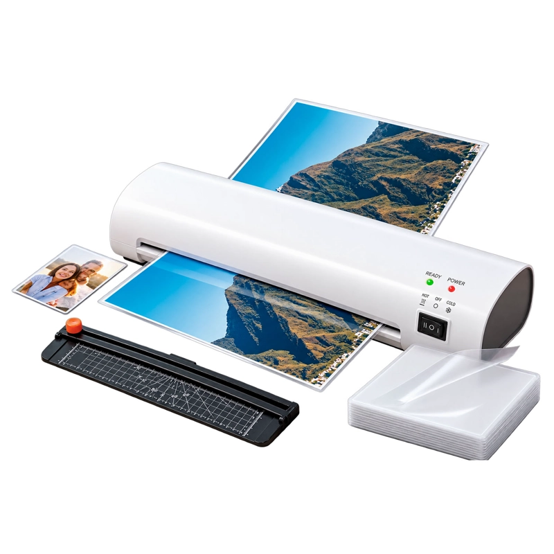 LAMINADORA FRIO CALIENTE 260W CON KIT DE CORTE 300 LAMINAS - 1