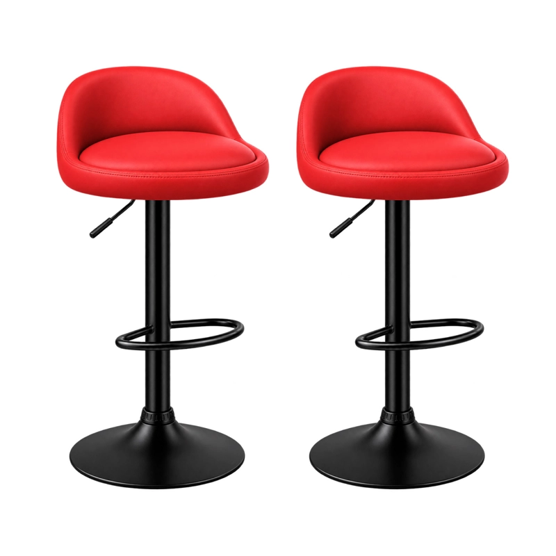 PACK 2 SILLA TABURETE DE BAR GIRATORIO 360 CON REGULACION DE ALTURA - 1