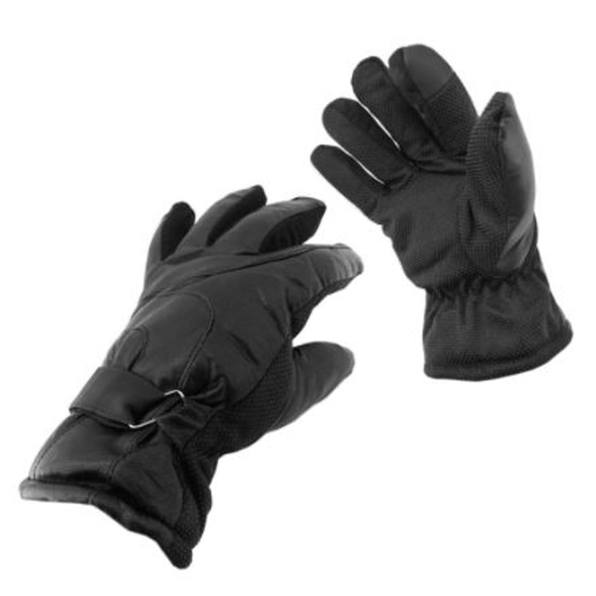 GUANTE CUERO MOTO GRIPE DELUXE NEGRO - 4