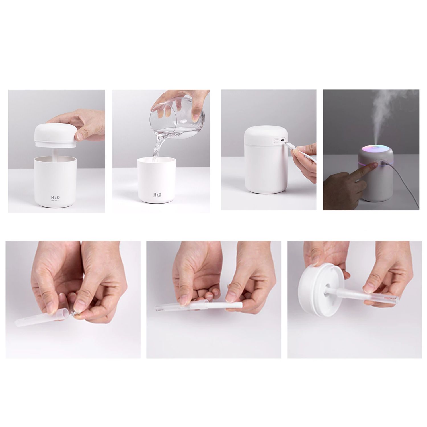 HUMIDIFICADOR IMPORTCLICK HOG.14 ULTRASÓNICO BLANCO 300 ML - 5
