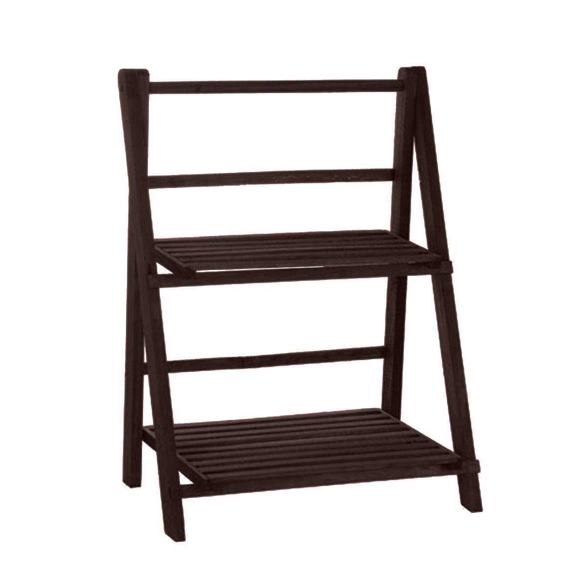 ESTANTE ORGANIZADOR MADERA 2 NIVELES 50 X 36 CM CAOBA - 1