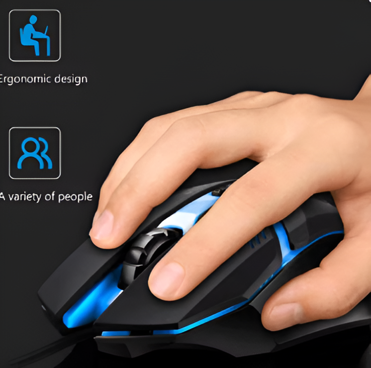 MOUSE IMPORTCLICK RGB GAMER COLORES PROFESIONAL TEC.21 - 6