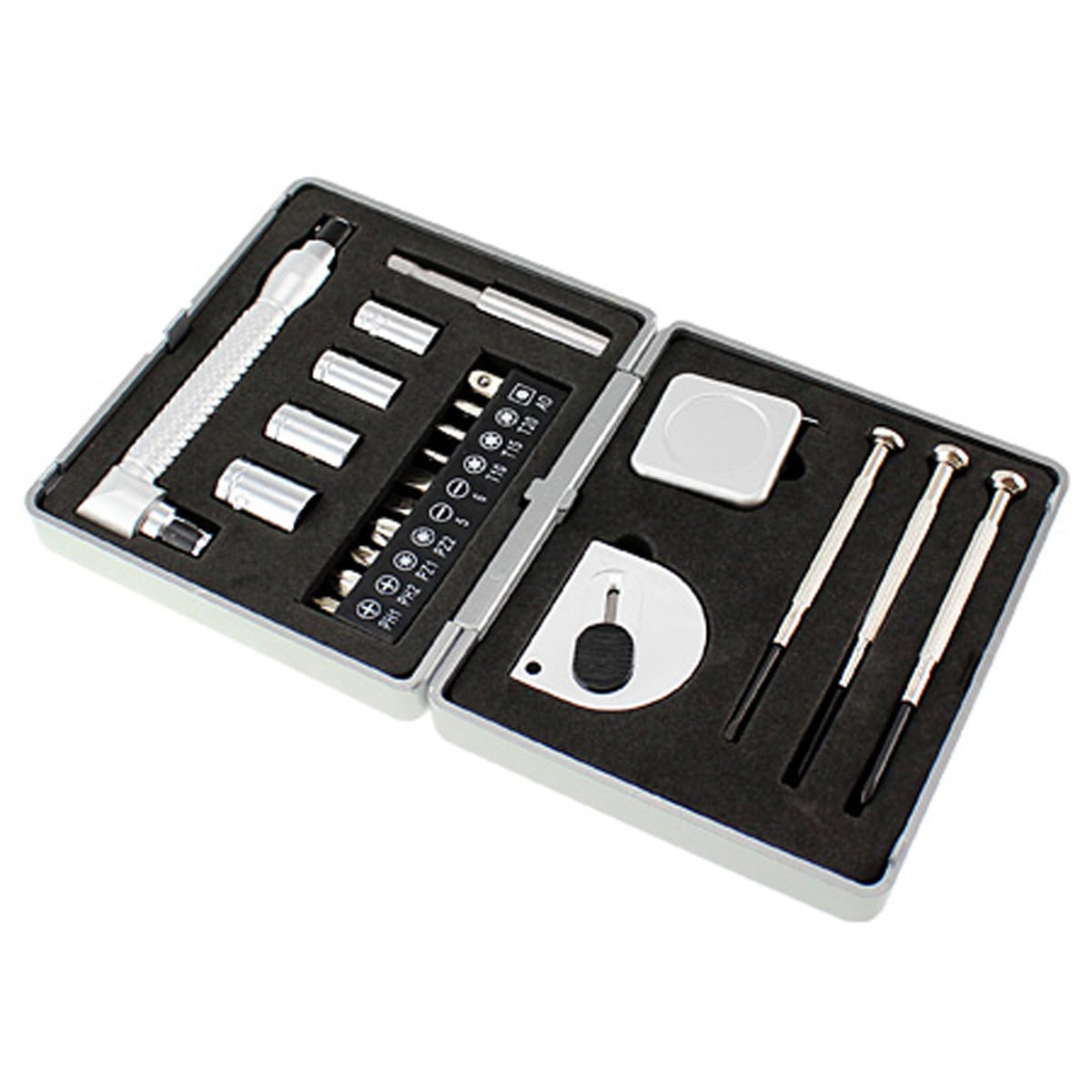 SET MALETÍN PLATEADO 21 HERRAMIENTAS - 1