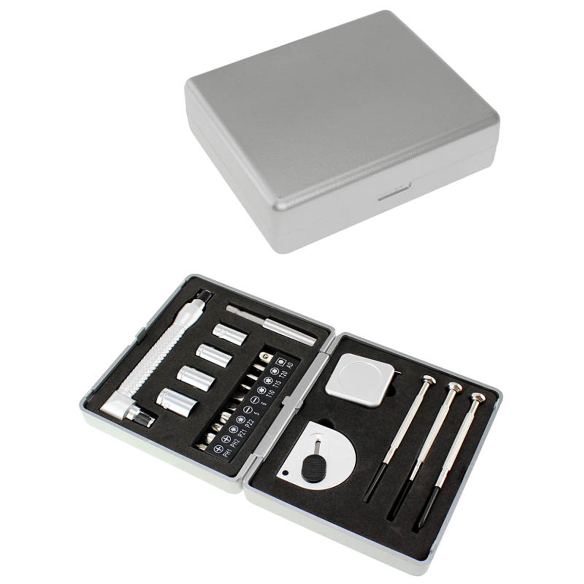 SET MALETÍN PLATEADO 21 HERRAMIENTAS - 5