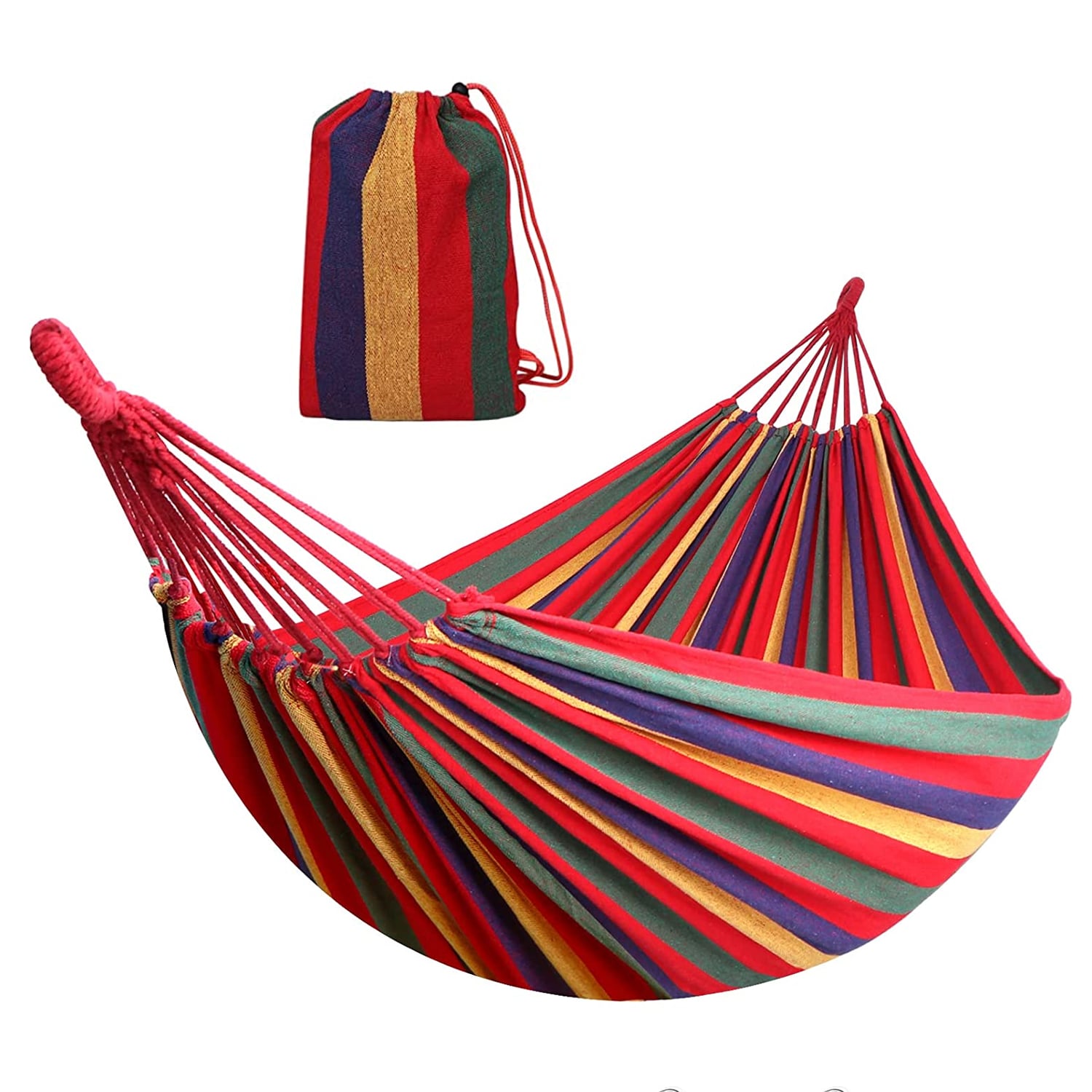 HAMACA IMPORTCLICK AIR.05 ALGODÓN MULTICOLOR 2 PLAZAS 180X150 CM - 4