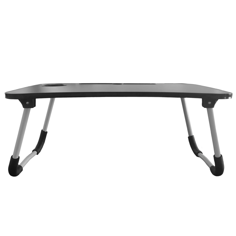 BANDEJA IMPORTCLICK HOG.17 MESA NOTEBOOK CON POSA VASO NEGRO MADERA - 4