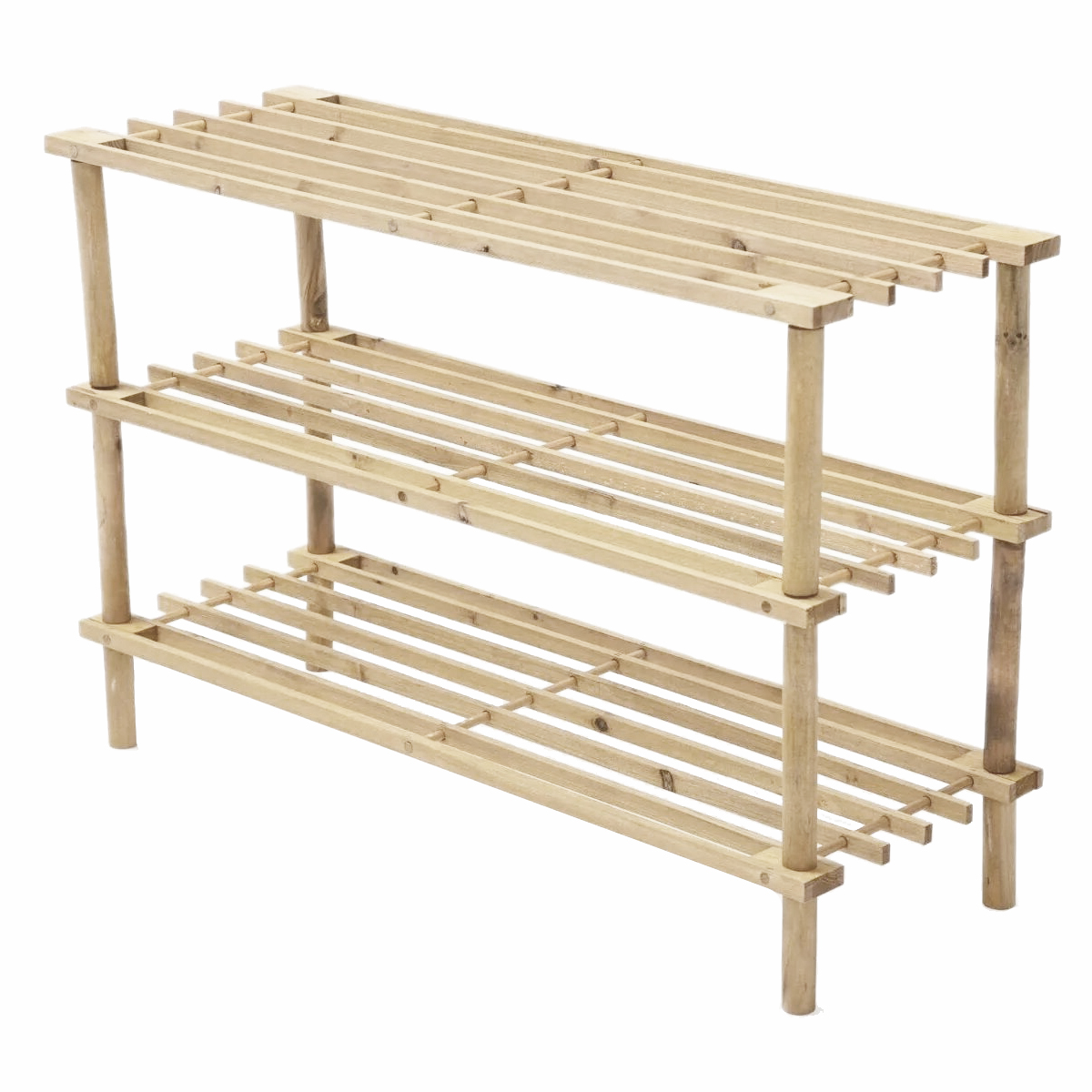 ZAPATERO IMPORTCLICK HOG.18 ORGANIZADOR 3 NIVELES 63X48.5X26 CM CAFÉ MADERA - 3