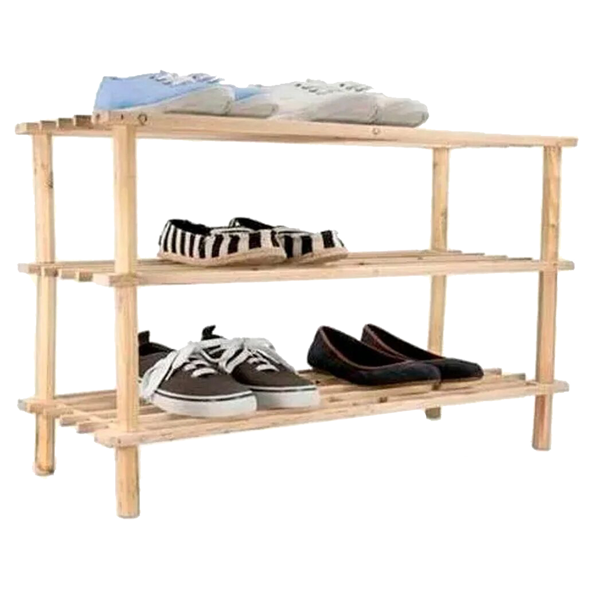 ZAPATERO IMPORTCLICK HOG.18 ORGANIZADOR 3 NIVELES 63X48.5X26 CM CAFÉ MADERA - 4
