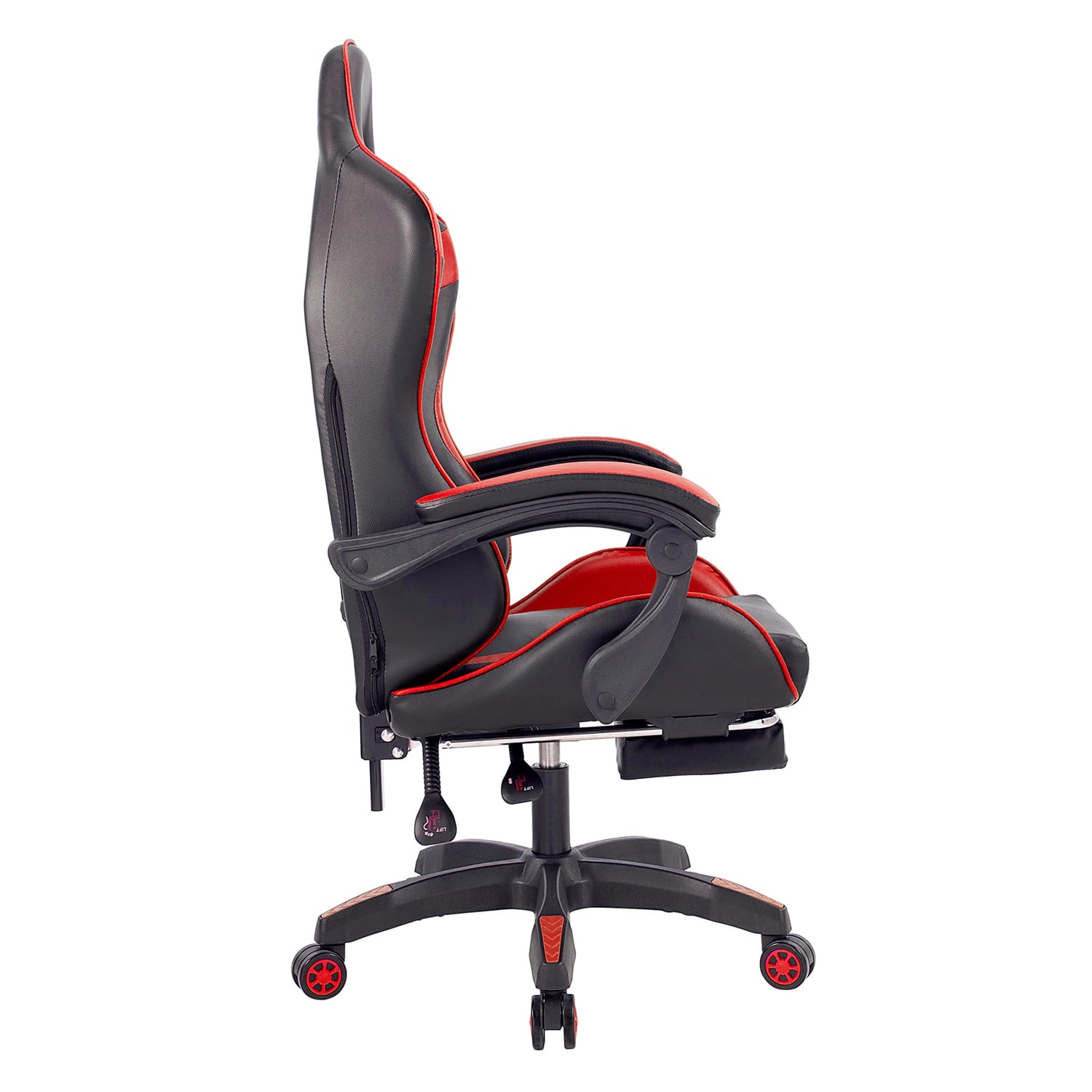 SILLA GAMER OFICINA AJUSTABLE RECLINABLE ROJA - 2