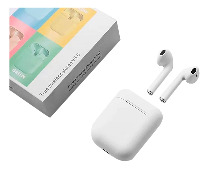 AUDÍFONOS IMPORTCLICK TRUE WIRELESS TEC.10 TÁCTIL I12 BLUETOOTH BLANCO - 5