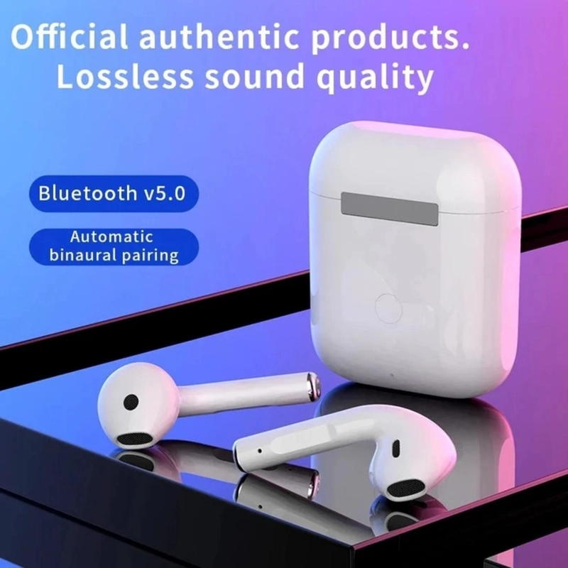 AUDÍFONOS IMPORTCLICK TRUE WIRELESS TEC.10 TÁCTIL I12 BLUETOOTH BLANCO - 6