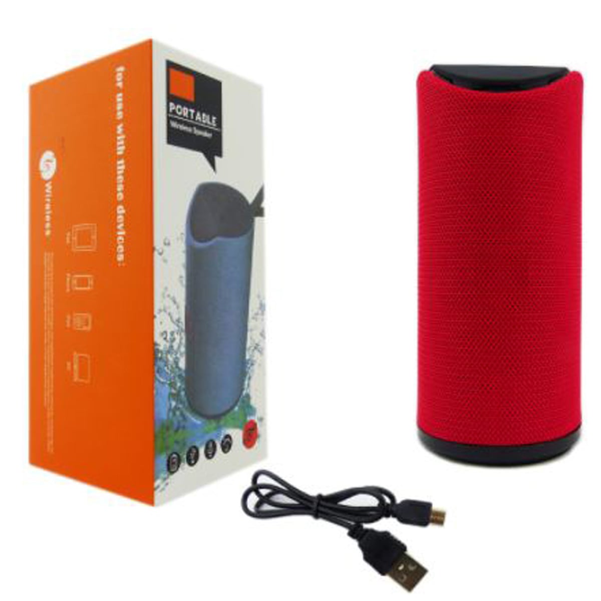 PARLANTE BLUETOOTH IMPORTCLICK TEC.18 ALTAVOZ ROJO USB - 5