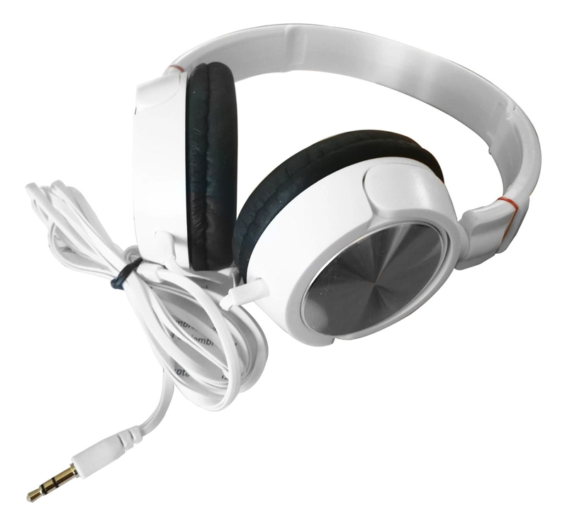 AUDÍFONOS IMPORTCLICK TEC.20 PLUS EXTRA BASS BLANCO CABLE - 2