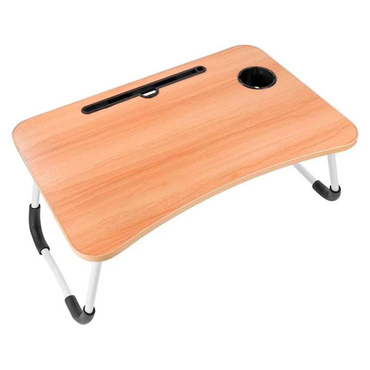 BANDEJA MESA MADERA NOTEBOOK POSA VASO CAFÉ - 1