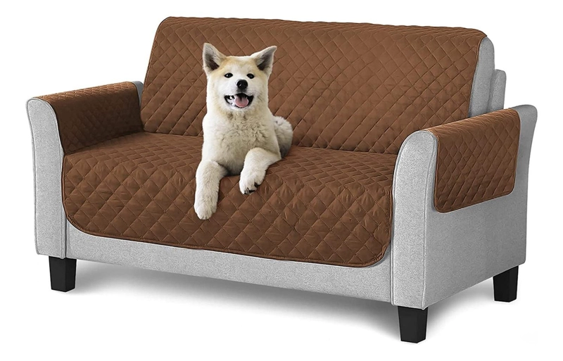 FUNDA COBERTOR PROTECTOR SOFA SILLON 2 CUERPOS CAFE - 2