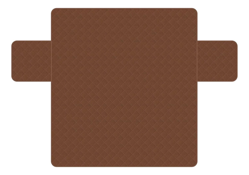 FUNDA COBERTOR PROTECTOR SOFA SILLON 2 CUERPOS CAFE - 4