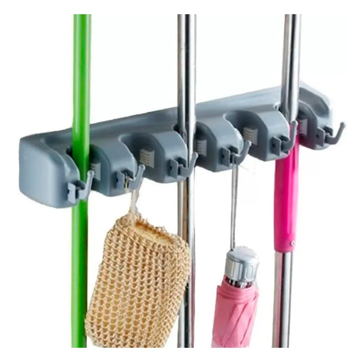 SOPORTE ORGANIZADOR DE PARED MULTIUSO 5 PUESTOS - 2