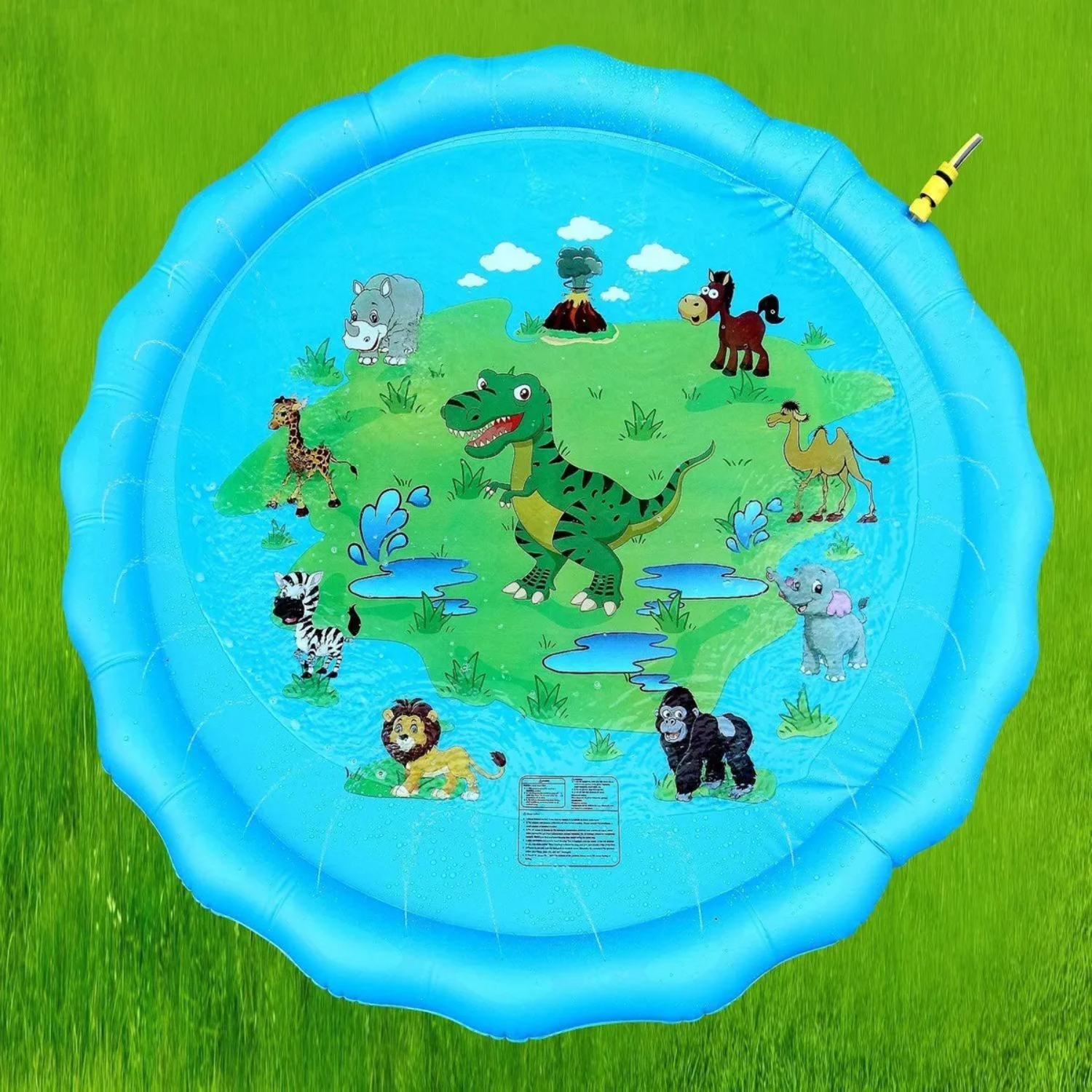 PISCINA IMPORTCLICK ALFOMBRA INFANTIL REGADERA AGUA 150 CM AZUL - 6