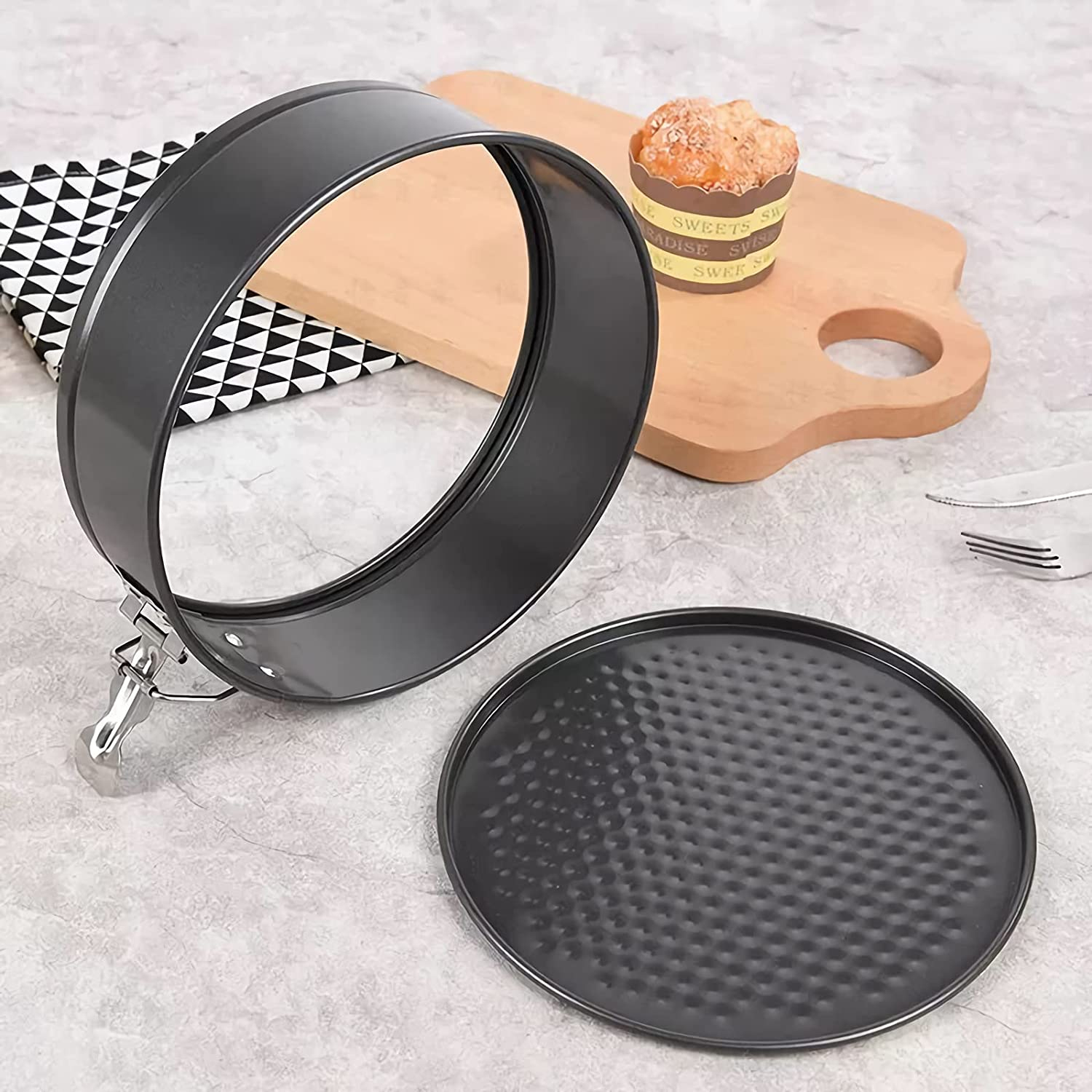 SET 3 MOLDES CIRCULAR DESMONTABLE ANTIADHERENTE COCINA - 6