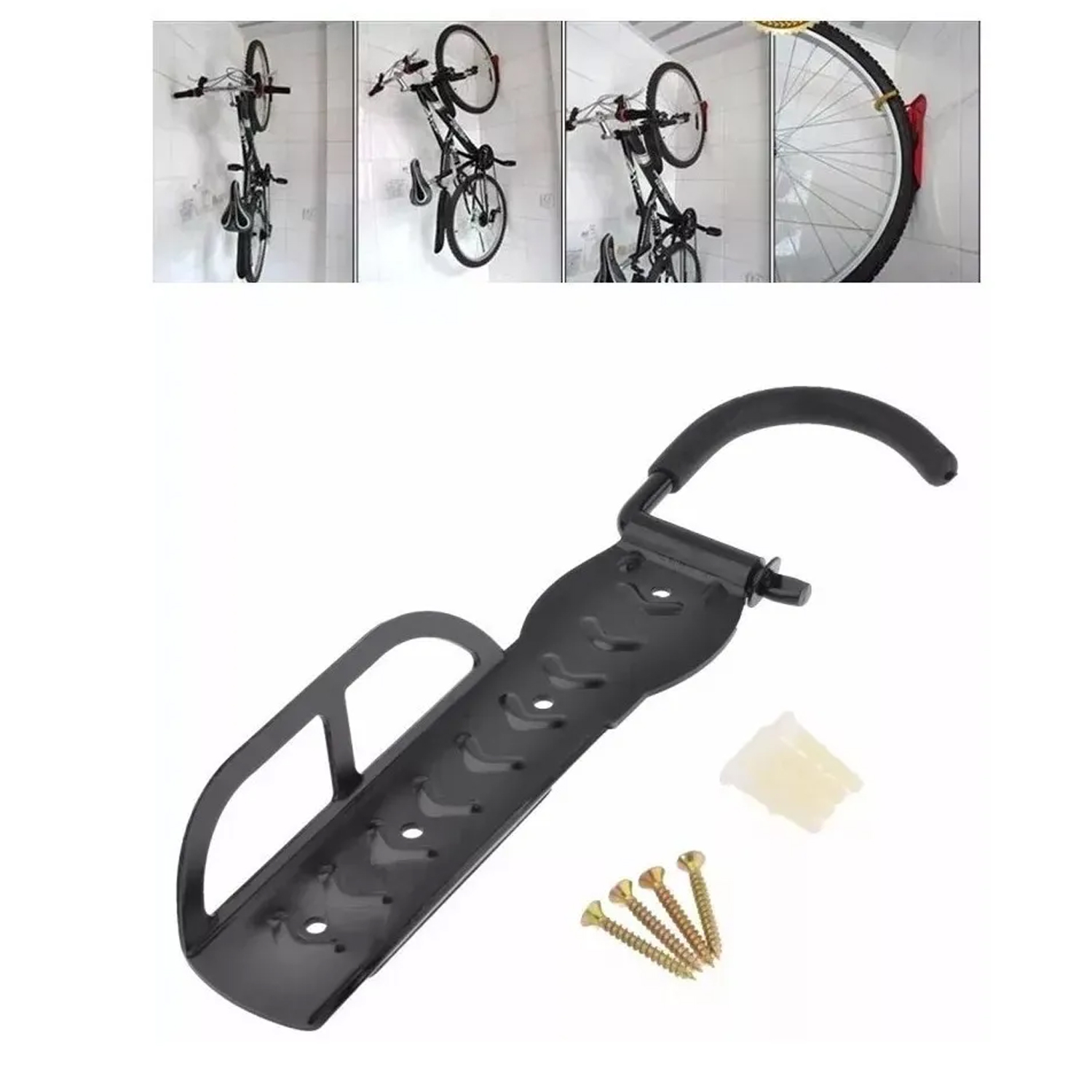 SOPORTE PORTABICICLETAS COLGADOR DE PARED - 3