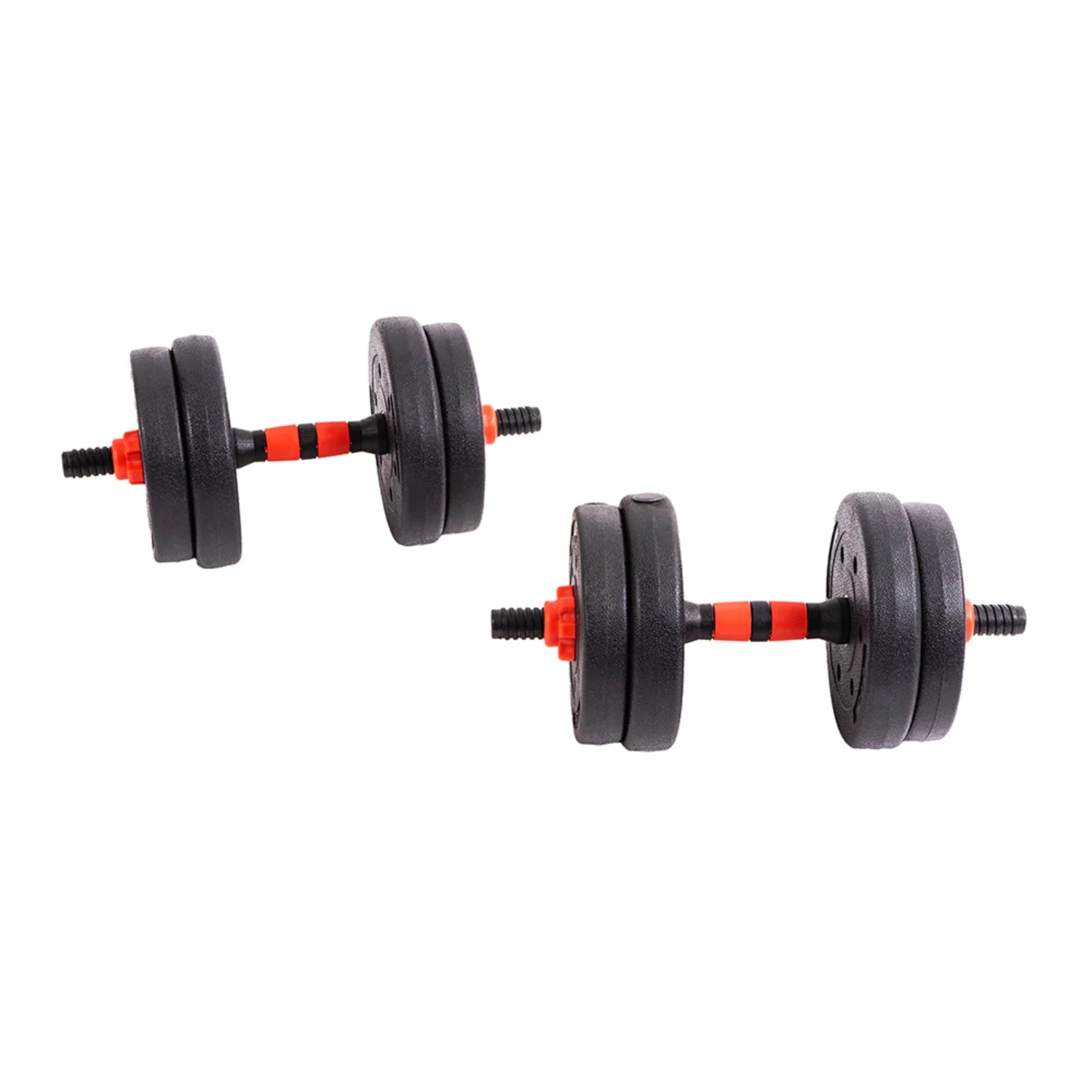 SET MANCUERNAS IMPORTCLICK DEP.21 10 KG BARRA ARMABLE AJUSTABLE PROFESIONAL - 3