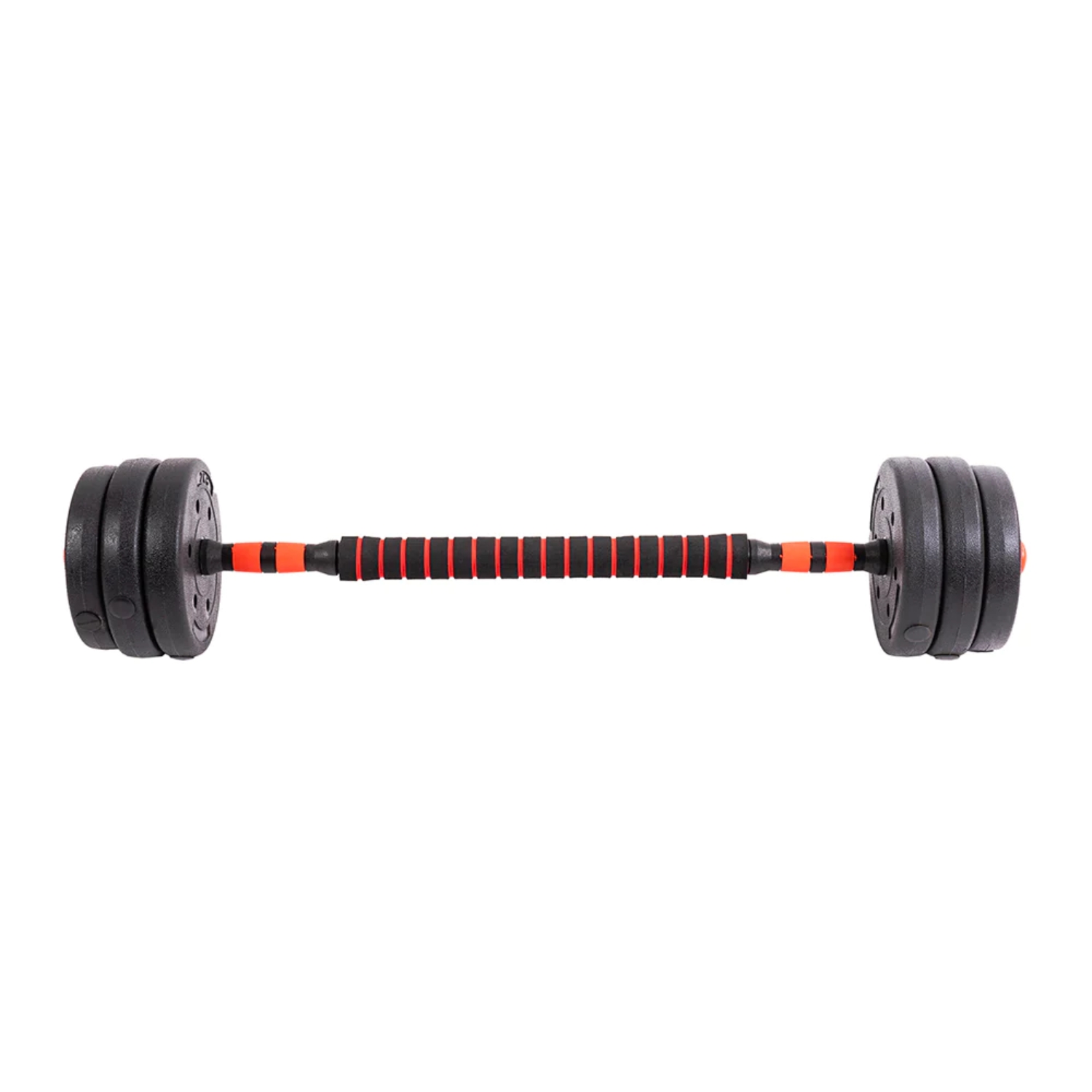 SET MANCUERNAS IMPORTCLICK DEP.21 10 KG BARRA ARMABLE AJUSTABLE PROFESIONAL - 5