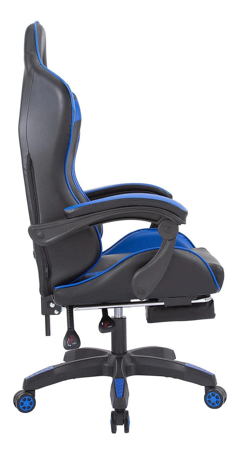 SILLA GAMER OFICINA AJUSTABLE RECLINABLE AZUL - 3