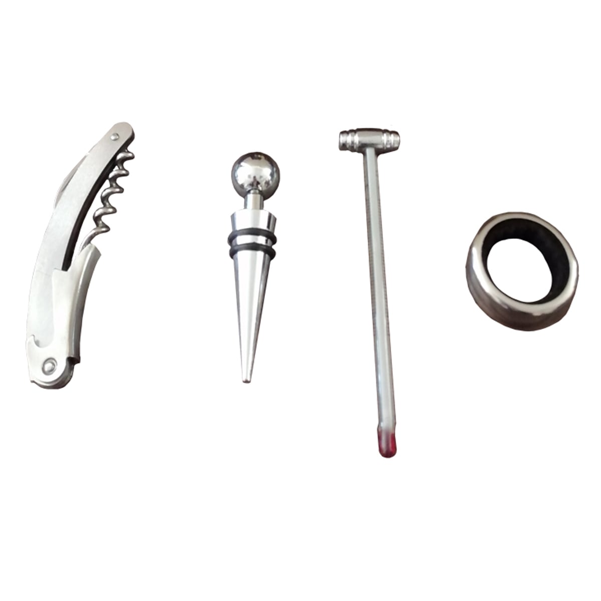 SET VINO 4 ACCESORIOS EN CAJA MADERA - 2