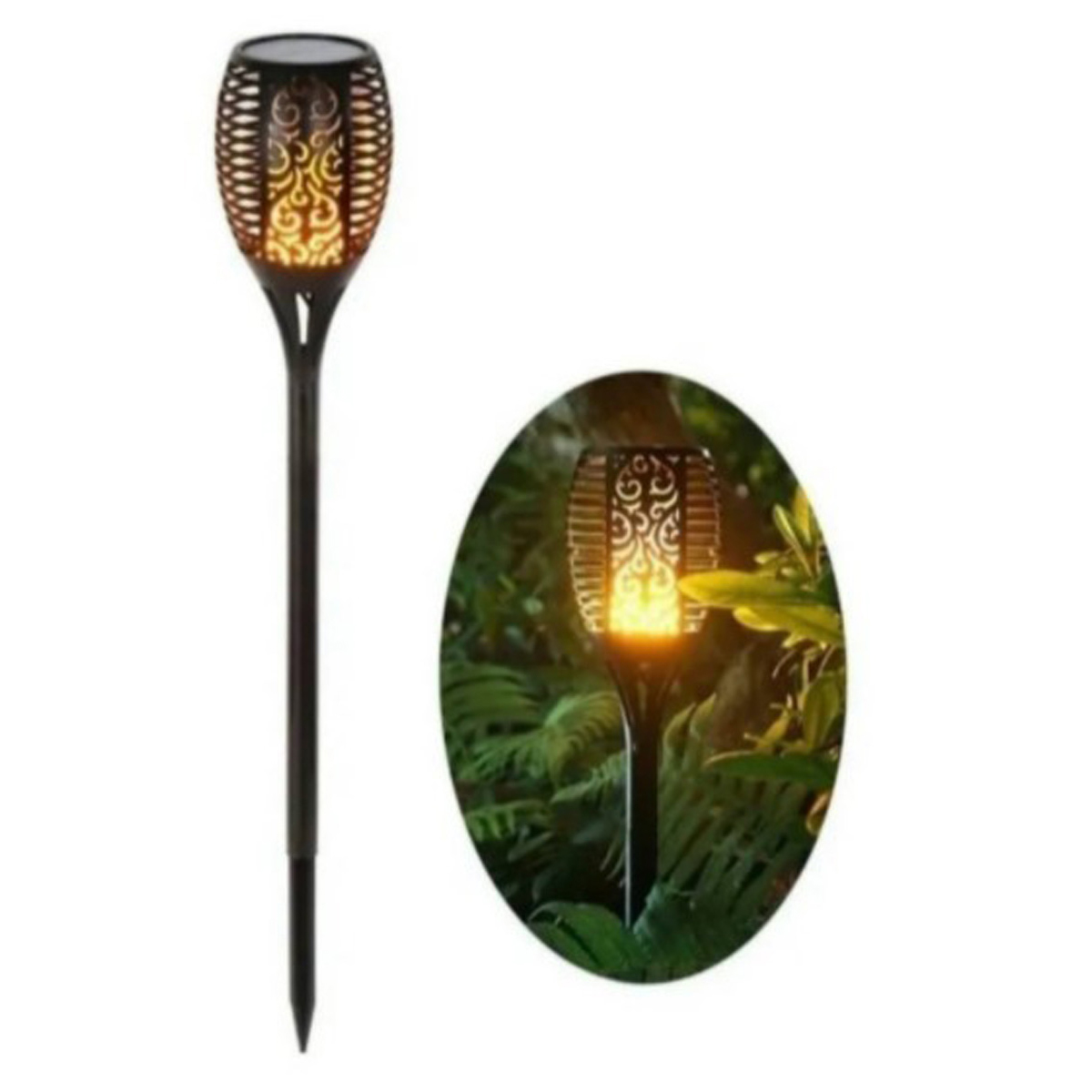 ESTACA LED SOLAR DECORACIÓN JARDÍN EXTERIOR 50 CM - 3