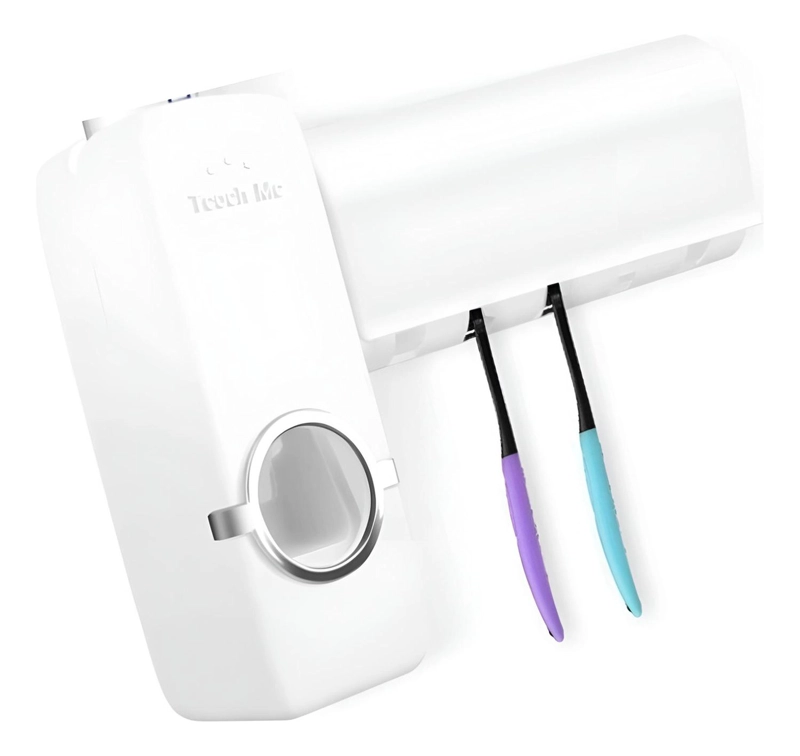 DISPENSADOR IMPORTCLICK HOG.27 BLANCO PASTA DIENTE DENTAL ORGANIZADOR CEPILLOS - 2