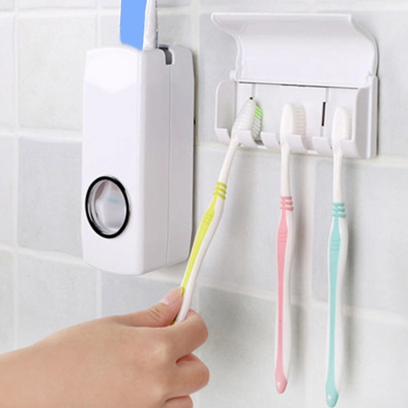 DISPENSADOR IMPORTCLICK HOG.27 BLANCO PASTA DIENTE DENTAL ORGANIZADOR CEPILLOS - 5
