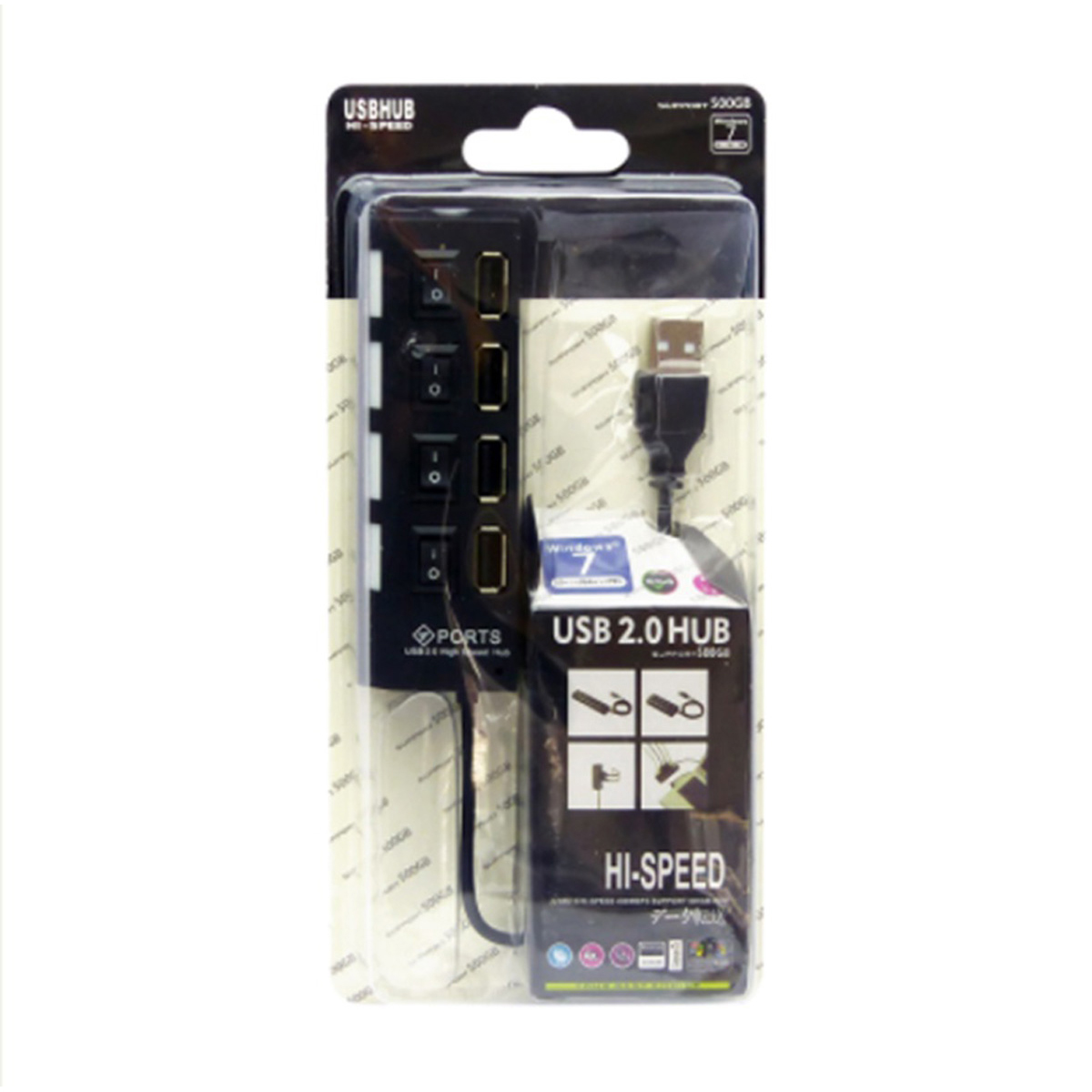 HUB USB 2.0 SWITCH 4 PUERTOS - 4