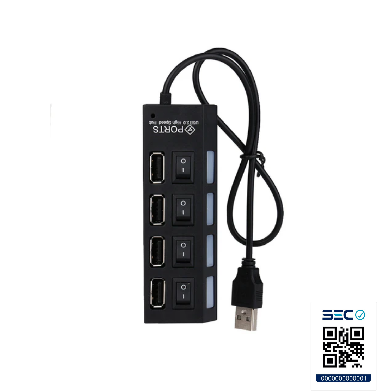 HUB USB 2.0 SWITCH 4 PUERTOS - 5