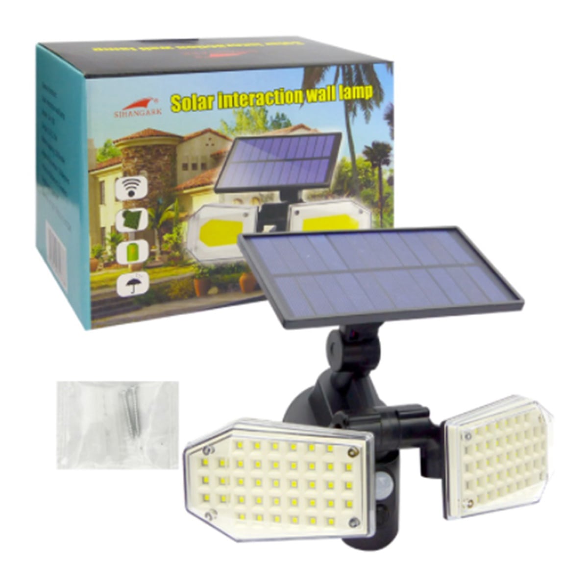 FOCO SOLAR LUZ LED SENSOR MOVIMIENTO - 4
