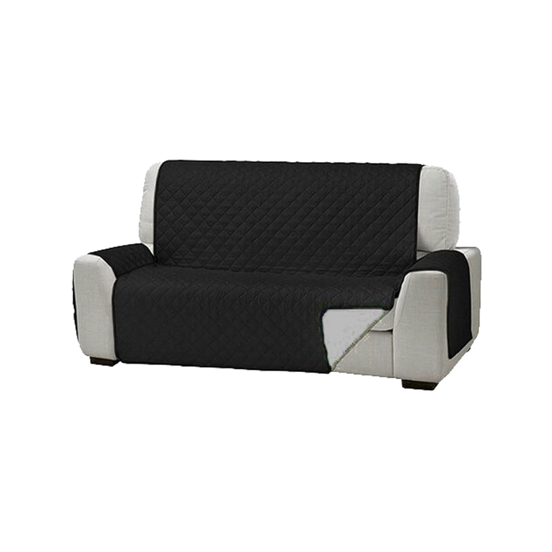 FUNDA COBERTOR PROTECTOR SOFA SILLON 3 CUERPOS NEGRO - 1