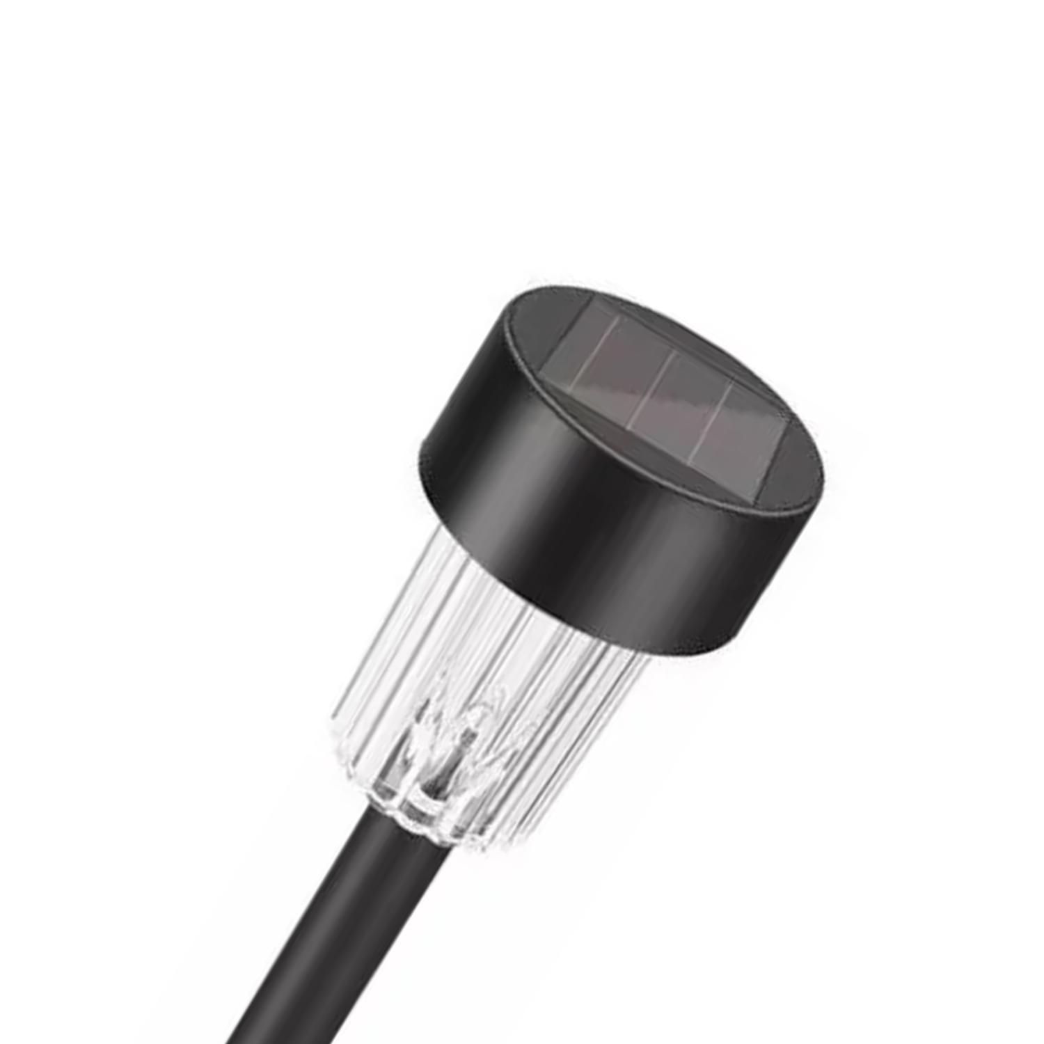 PACK 10 ESTACAS FOCOS LED SOLAR JARDÍN EXTERIOR NEGRO - 4