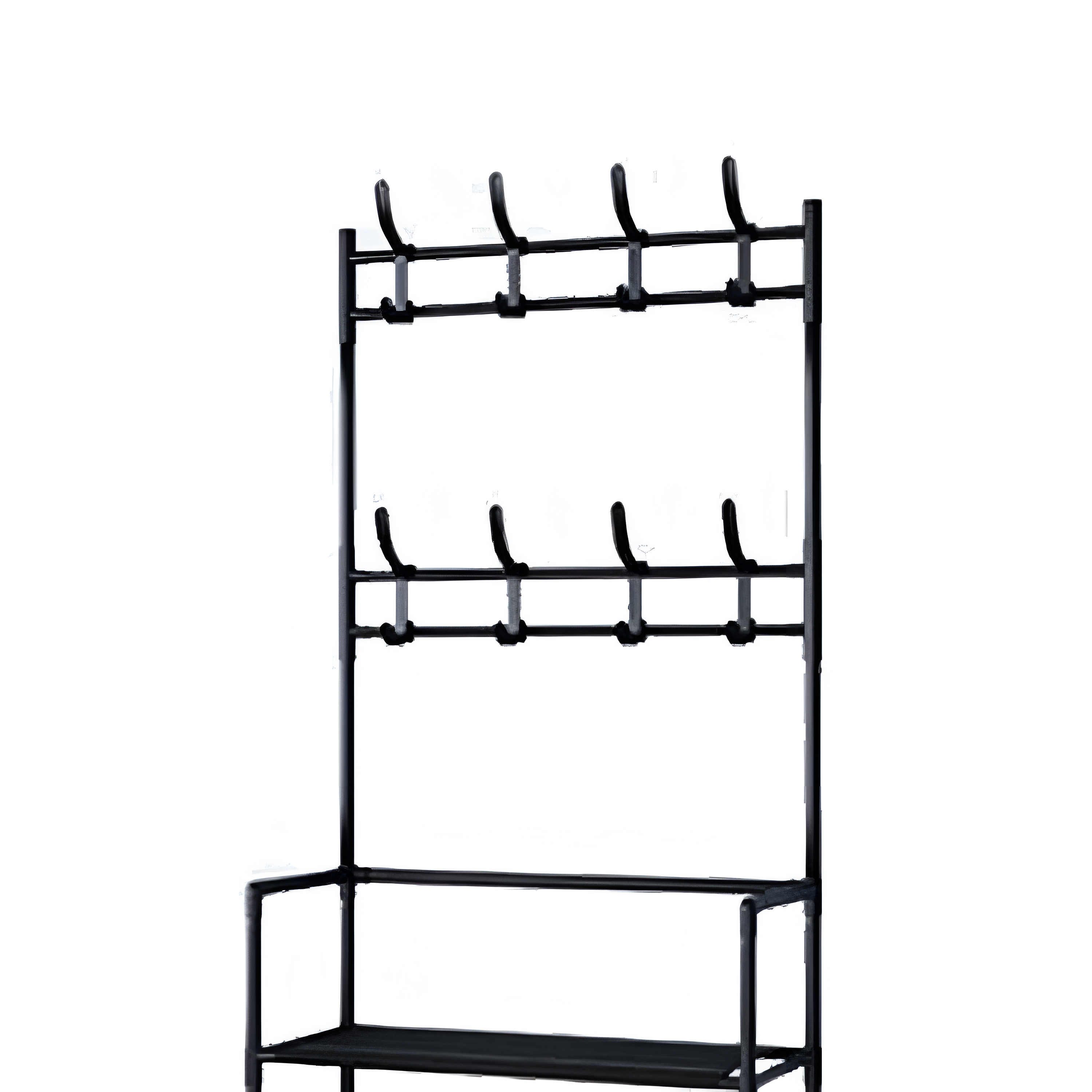 RACK IMPORTCLICK HOG.84 ESTANTE ORGANIZADOR COLGADOR 4 NIVELES NEGRO - 2